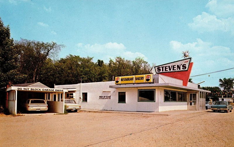 Stevens Restaurant & Bakery - Vintage Postcard (newer photo)